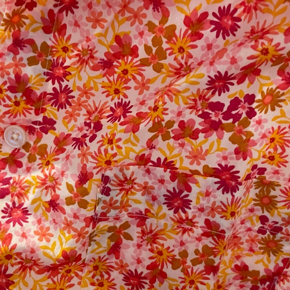 NWT J. Crew floral collared shirt, medium - Picture 3 of 4